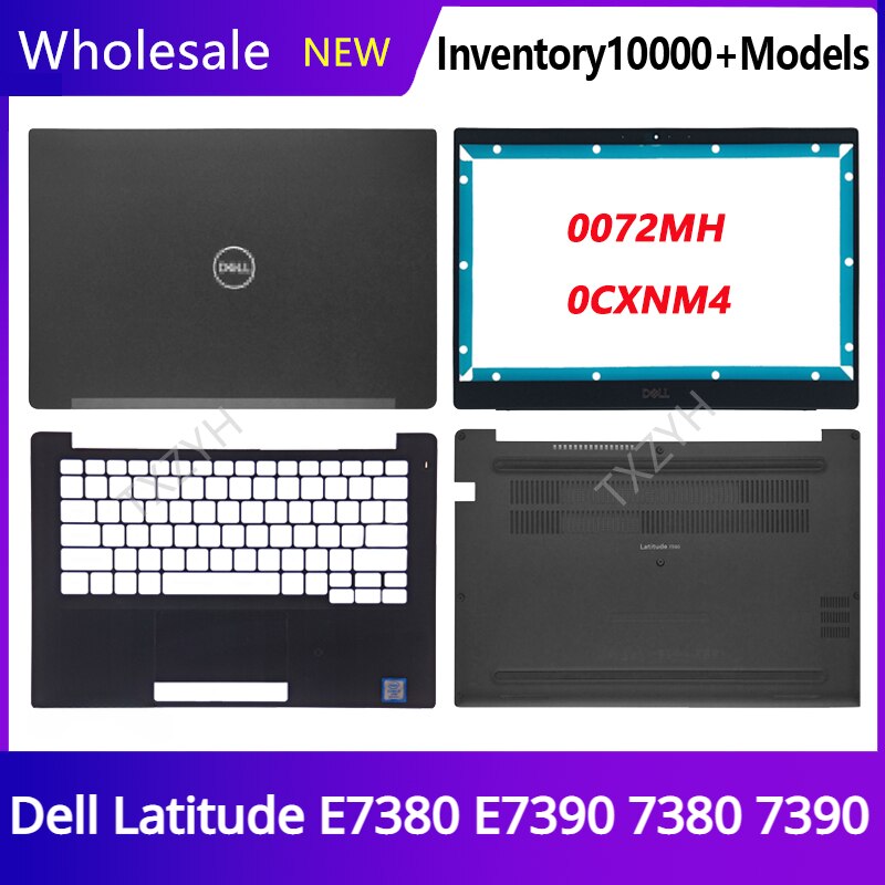 Mới Ban Đầu Cho Vĩ Độ E7380 E7390 7380 7390 Màn hình LCD cho máy tính xách tay Bìa Sau Phía Trước Bezel Bản Lề Palmrest Dưới Trường Hợp Một B C D Vỏ