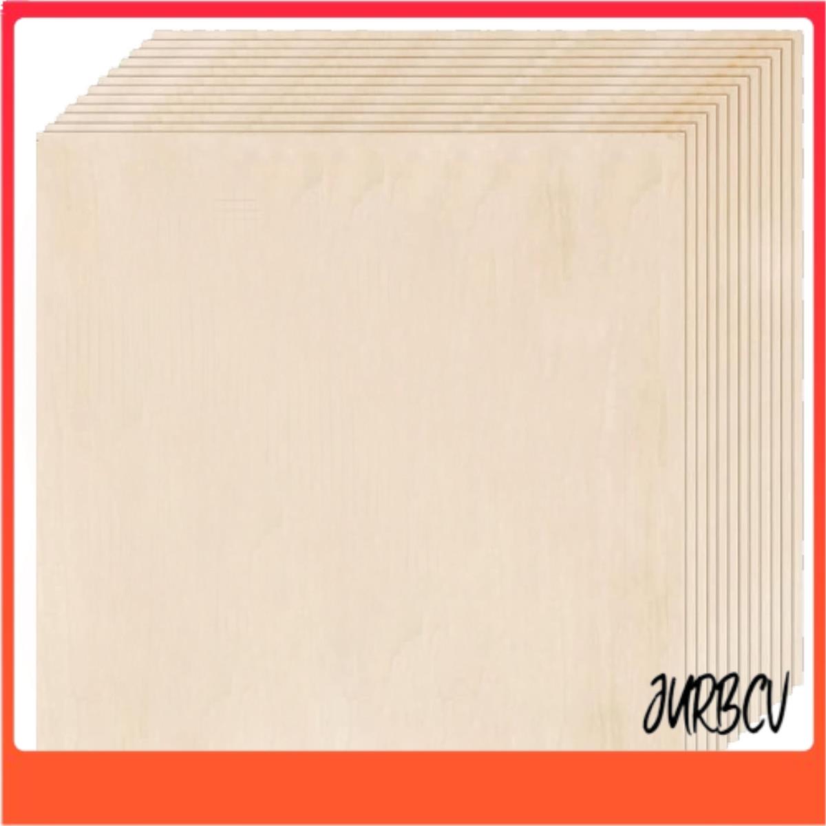 Basswood Sheets 12 Pack,12x12x1/8Inch Plywood Sheets,3mm Basswood for Laser Cutting,Laser Engraving 