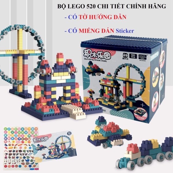 Bộ Xếp Hình LEGO 520 Chi Tiết - Đồ Chơi Lắp Ghép Phát Triển, Sáng Tạo Cho Trẻ Toàn Diện