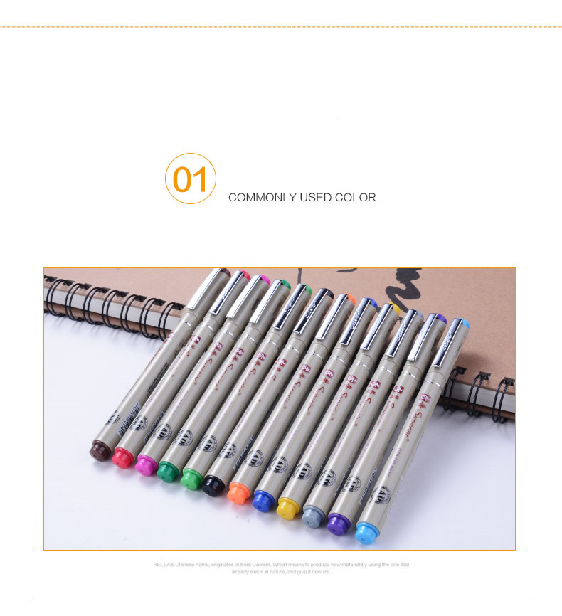 12 Colour Sketch Micron pen 0.5 mm Superior needle drawing pen Fine liner  Pigma Drawing Manga