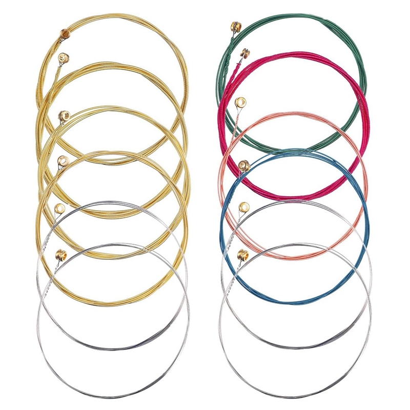 2 Sets of 6 Guitar Strings Replacement Steel String for Acoustic Guitar Guitar Changing Tool Malaysia