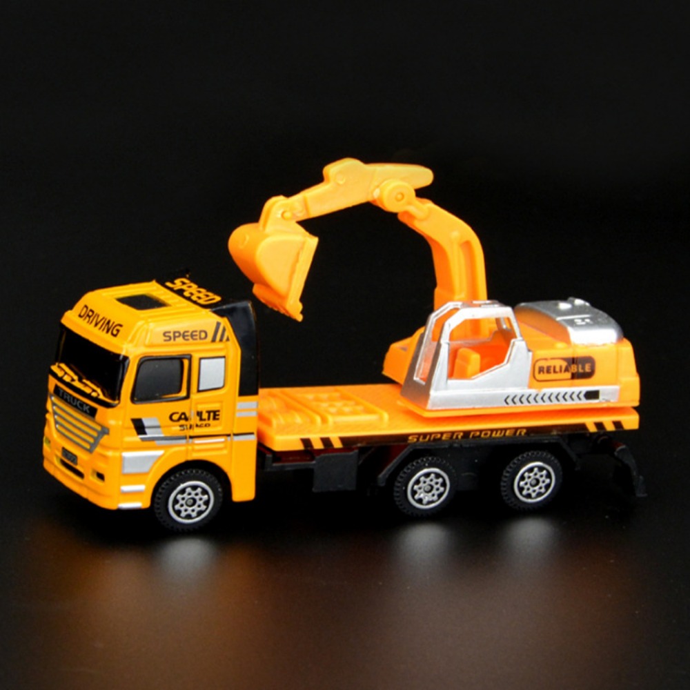 JINSONGAAA Đa phong cách Xe cứu hỏa đồ chơi trẻ em Hợp  1:64 Mô hình chữa cháy đúc  loại  Xe công trình cứu hộ - 2