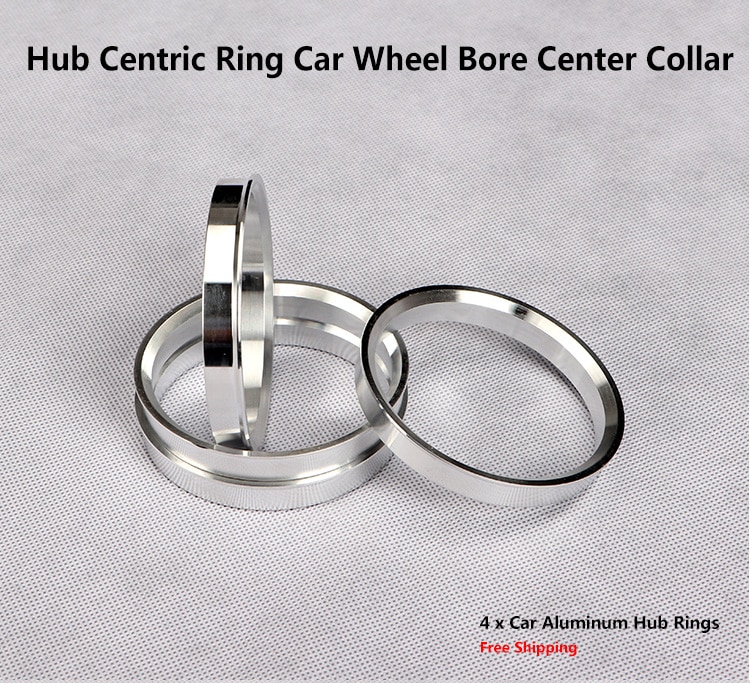 Aluminum Hub Centric Rings 60.1mm To 73.1mm – 4-Pack For Smooth Wheel Fitment