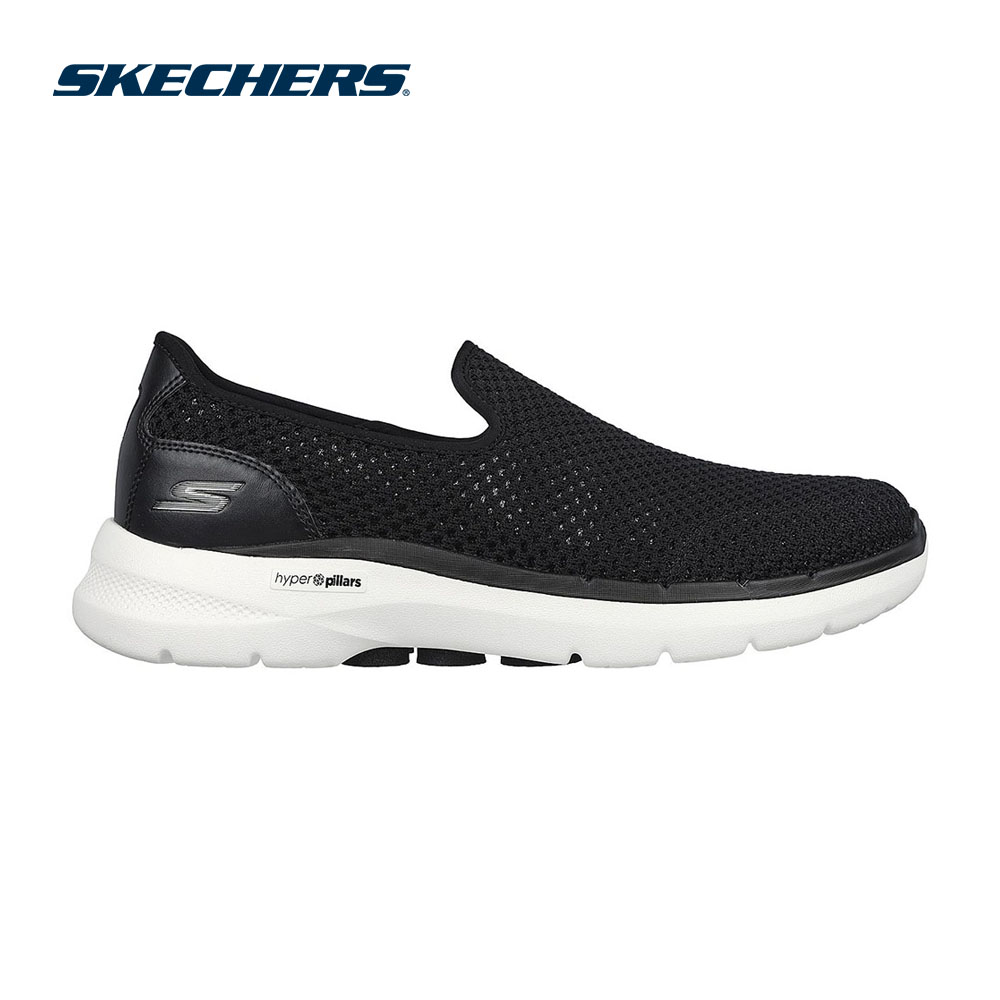 Skechers Women GOwalk 6 High Energy Shoes - 124619-BKHP Air-Cooled Goga Mat  Dual-Density, Hyper Pillar Technology, Machine Washable, Ortholite, Ultra  Go, Vegan Kasut Sneaker Perempuan