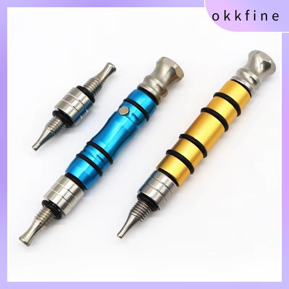 OKKFINE Có Dụng cụ sửa chữa vết lõm xe hơi 4 trong 1 Có thể tháo rời Dụng cụ ghi âm Chất lượng cao Hợp Titan Bút gõ