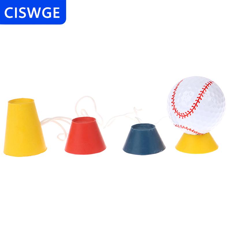 [COD] CISWGE  1 Bộ Golf 4-trong 1tees độ cao khác nhau cao su mùa đông Golf Tees với dây điều khiển nhà phạm vi bóng đào tạo thực hành thể thao ngoài trời
