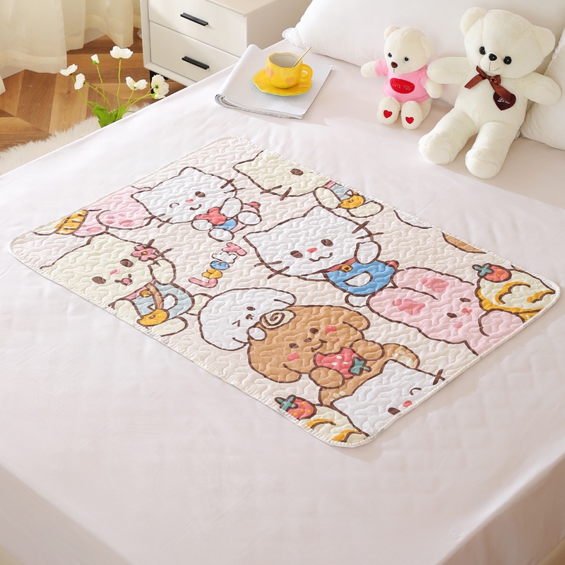 ผ้ารองที่นอนเด็ก ผ้ารองเด็กรอ ผ้ารองเปลี่ยนผ้าอ้อมเด็ก ผ้ารองฉี่ซักได้ขนาด ราคา 59 บาท*ส่งฟรี