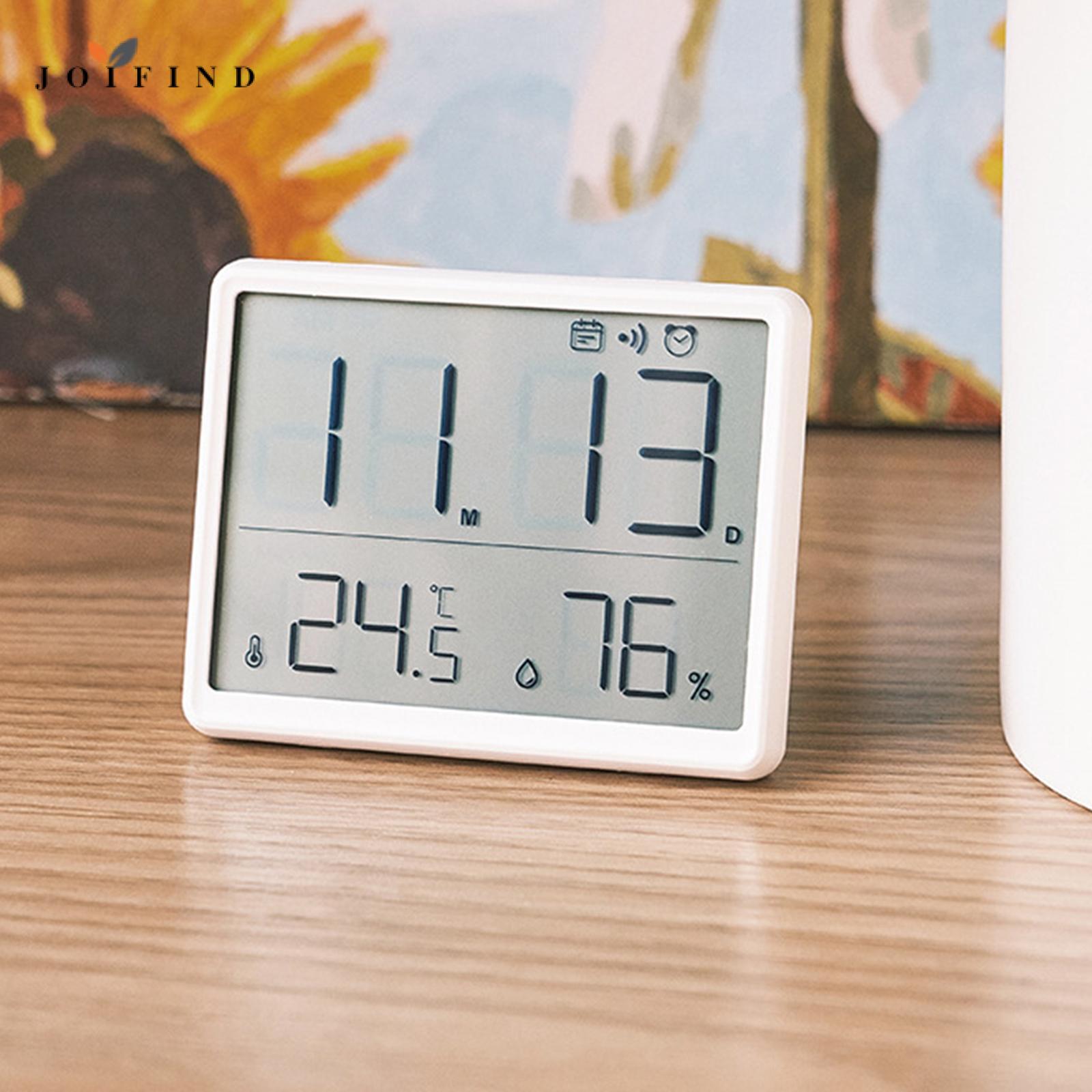 Homyl Room Thermometer Calendar Snooze with LCD Display Weather Station High Precision Electric Alarm Clock Humidity Gauge for Kitchen ราคา 6,111 บาท*ส่งฟรี