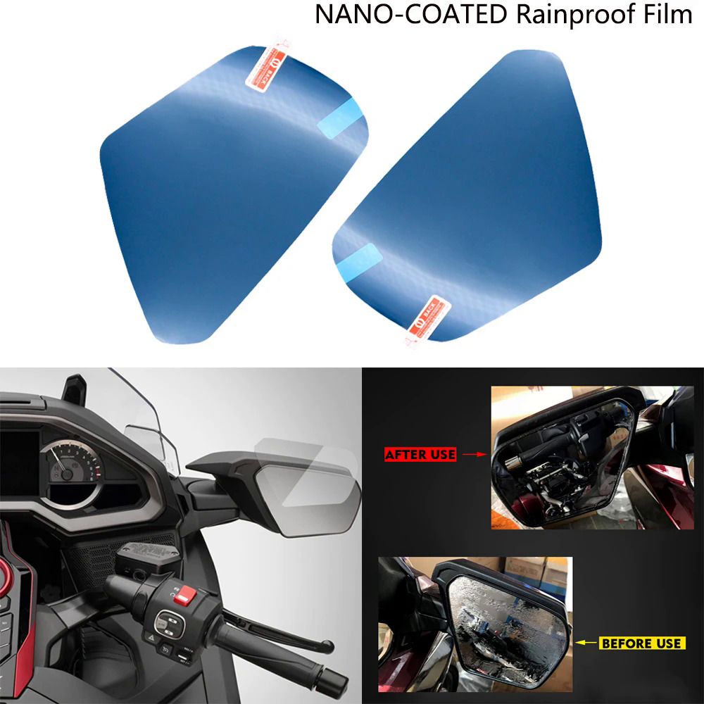 Honda gollwing 1800 gl1800 gl1800 2018 - 2020.Sunshine-7 màng bảo vệ cho gương chiếu hậu, chống mabout