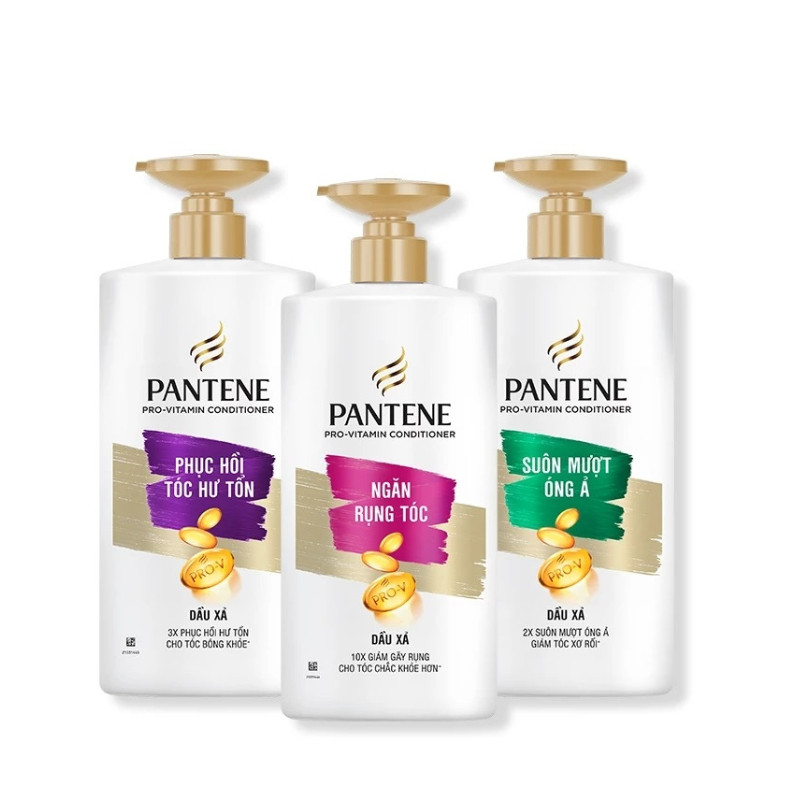 Dầu Xả PANTENE Pro-V Ngăn Rụng Tóc/ Phục Hồi Hư Tổn/ Suôn Mượt Óng Ả - Chai 650ML