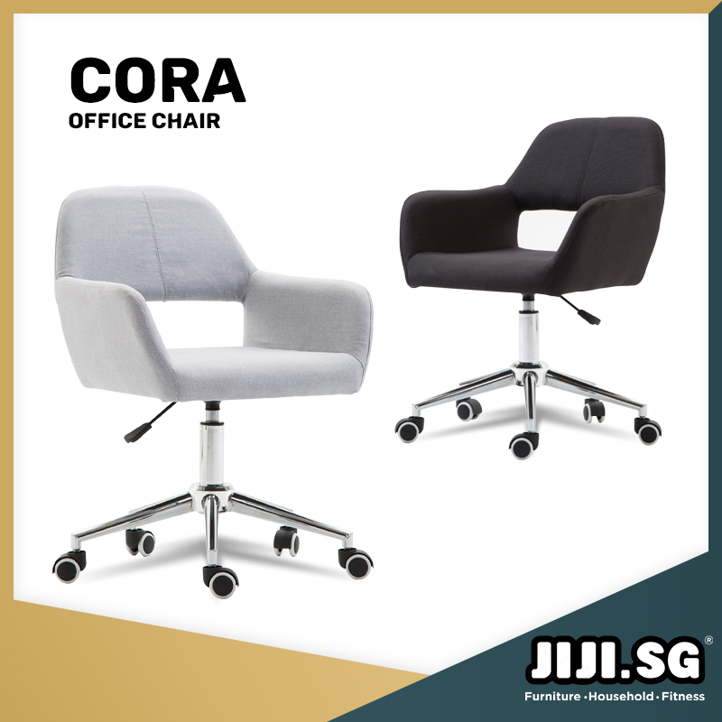 (Delivered in 3Days)(JIJI.SG) Cora Office Chair - Office chair/Study chair/Gaming chair/Ergonomic/ Free 12 Months Warranty (SG) Singapore