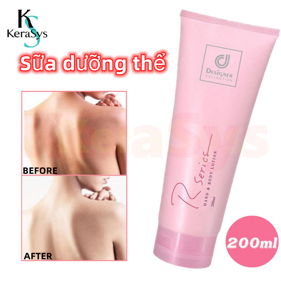 Kerasys Sữa dưỡng thể Kem dưỡng thể Kem dưỡng da toàn thân 200ml Kem dưỡng ẩm Kem dưỡng ẩm làm trắng hoa hồng dưỡng ẩm cơ thể
