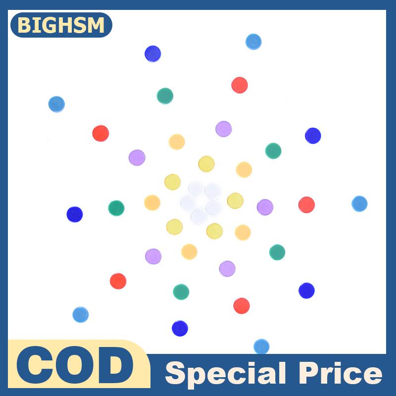 BIGHSM 100 cái túi Pro đếm Bingo chip đánh dấu cho Bingo Trò chơi thẻ 1.5cm x 0.1cm