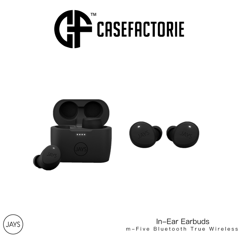 Jays m-Five Bluetooth True Wireless In-Ear Earbuds, Waterprooof Earphones With Noise Cancellation, Built in Microphone Singapore