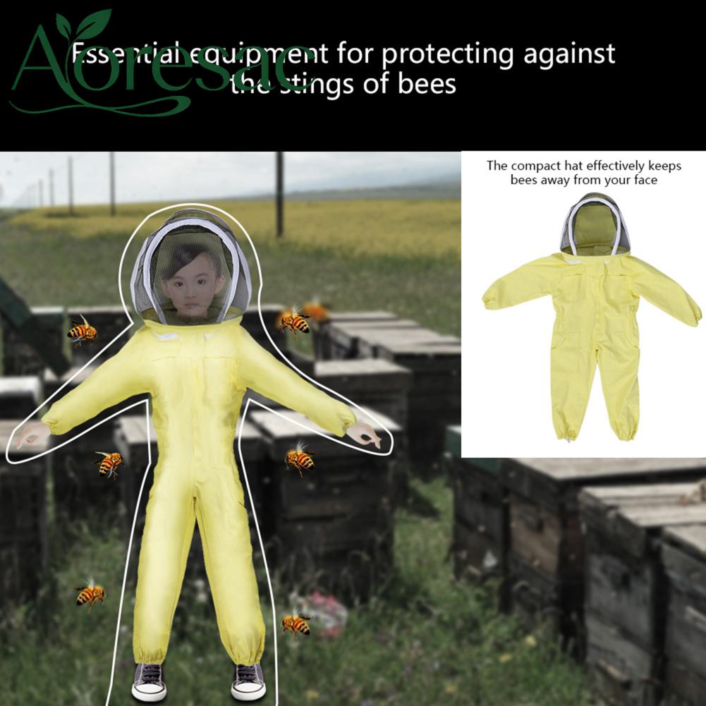 Aoresac Tomvorks Professional เด็กการเลี้ยงผึ้งชุดป้องกันผ้าฝ้ายนุ่ม Jumpsuit สำหรับ Bee Farm เยี่ยมชมบทบาทการเล่นและการถ่ายภาพ (M) ราคา 1,066 บาท*ส่งฟรี