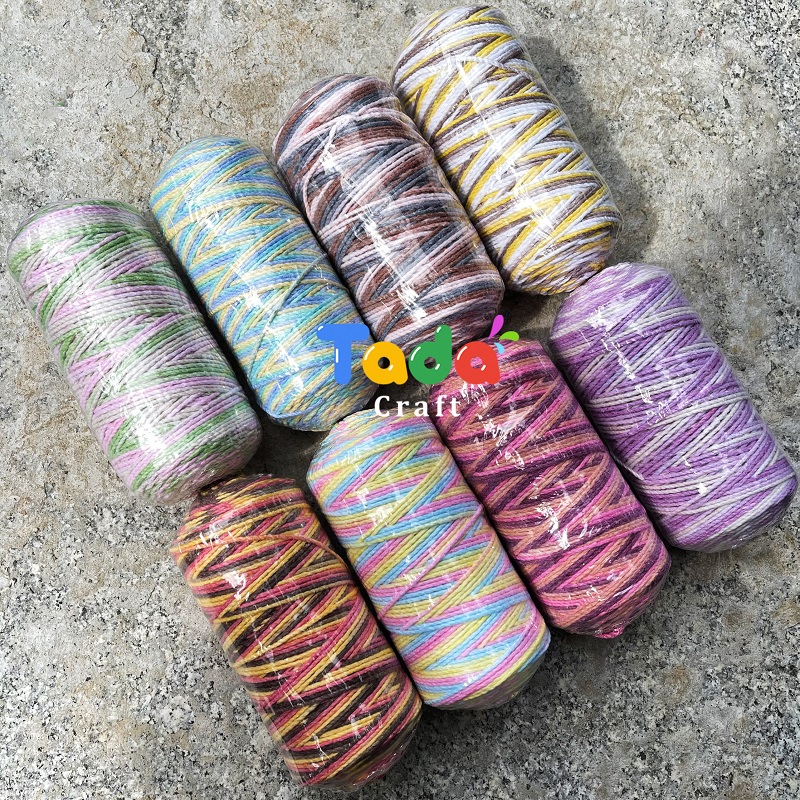 Sợi Simply Recycled Cotton màu loang - Cuộn 150g Craft Yarn