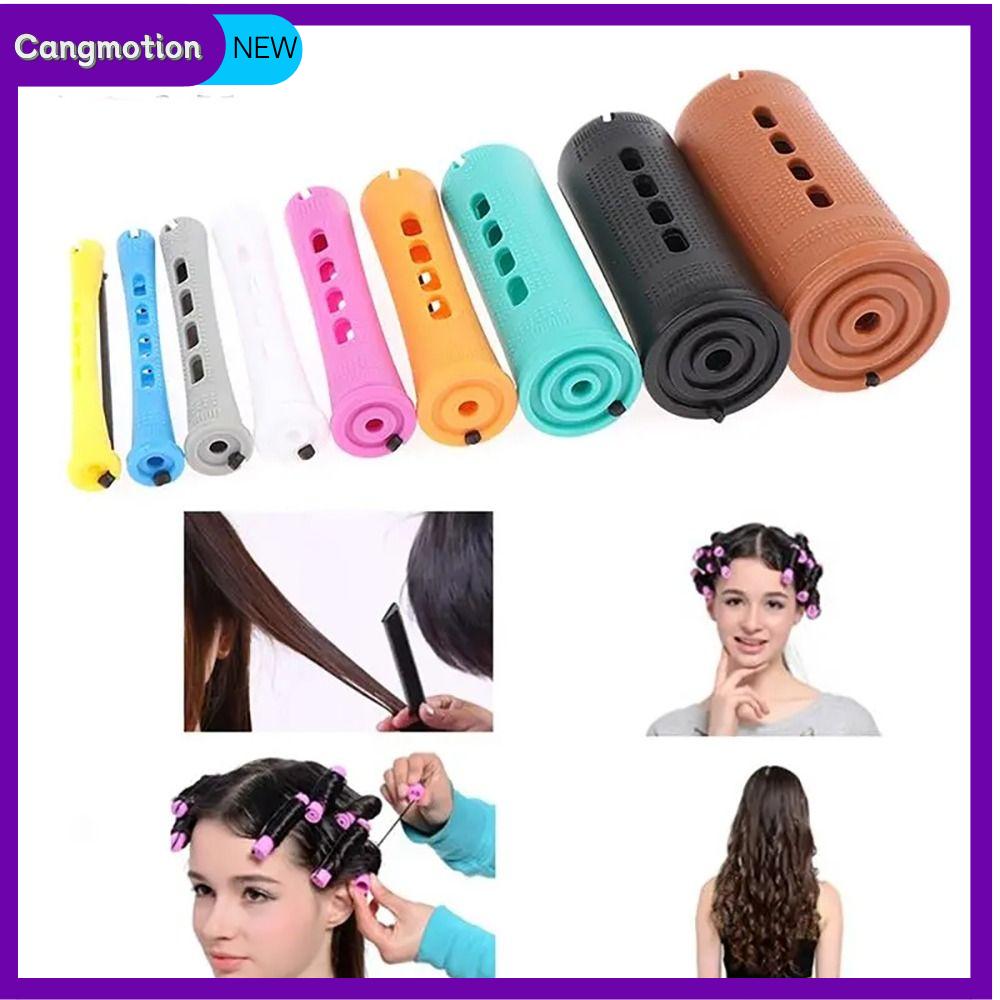CANGMOTION Tự làm Con lăn uốn tóc Chuyên nghiệp Vô hại với tóc Máy làm xoăn Máy uốn tóc Dây cao su đàn hồi chăm sóc Thanh uốn tóc lạnh Nữ Lady Girl