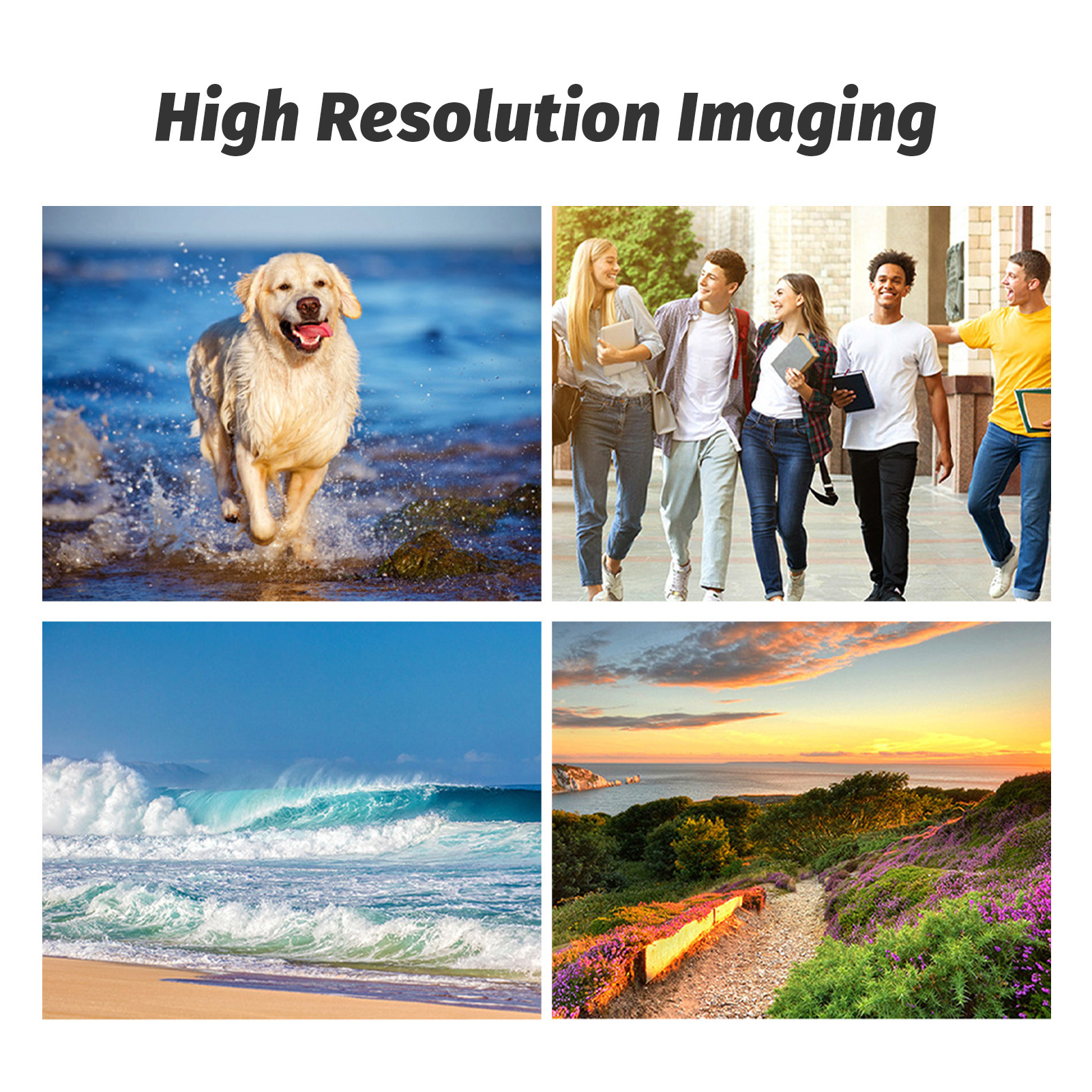 Digital Camera UHD 4K 68MP 16x Zoom Smart Autofocus Anti Shake Compact Portable Camera for Travel Giá 687,000 Đồng*Miễn phí vận chuyển