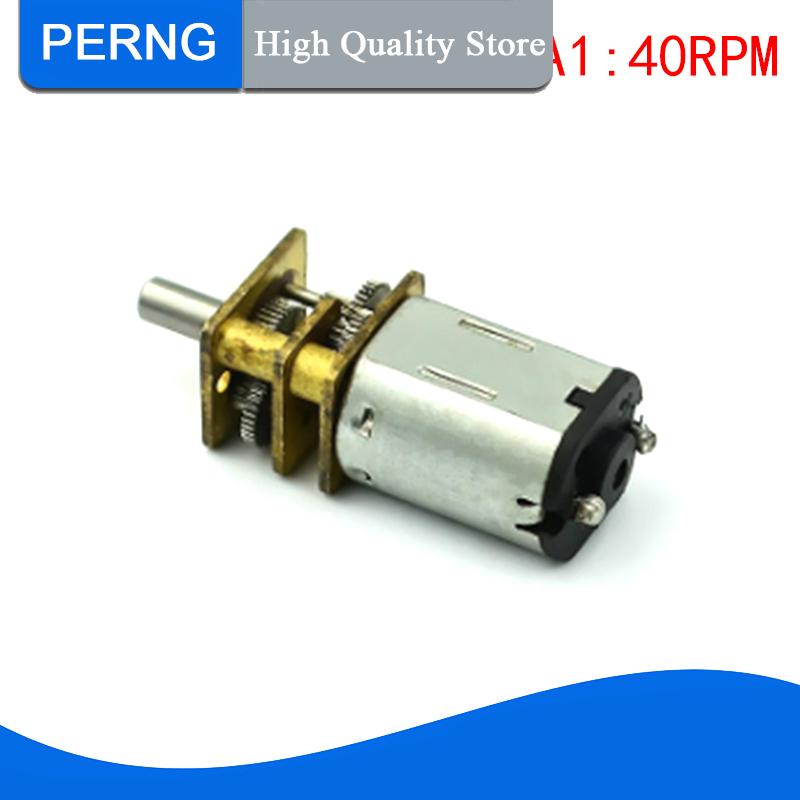 [PERNG] Tehe Micro N20 Bánh Động Cơ Tốc Độ Chậm Kim Loại Hộp Số Giảm Tốc Động Cơ Điện Tự Làm Đồ Chơi - 5