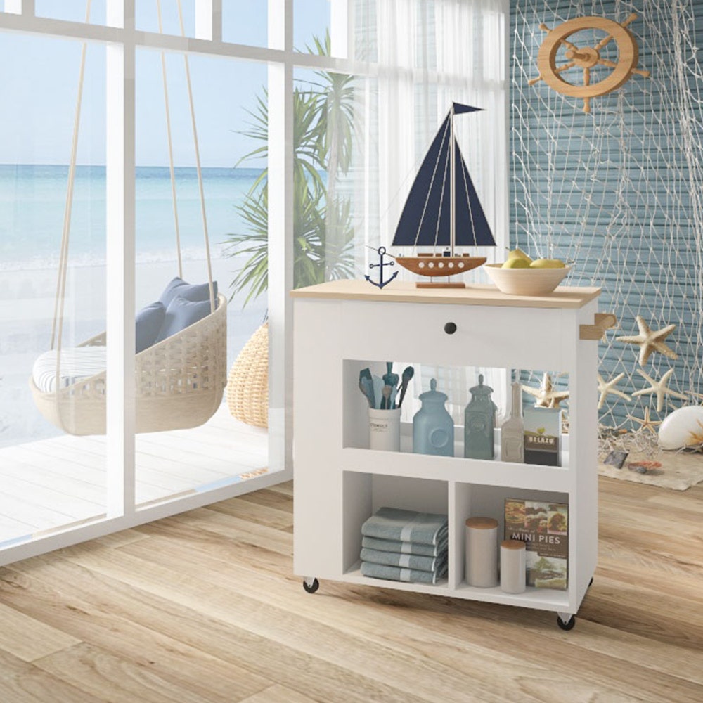 SB Design Square KUCHE ไอส์แลนด์ ขนาด 80 ซม. รุ่น OBI สีขาว (80x40x85 ซม.) ราคา 5,780 บาท*ส่งฟรี