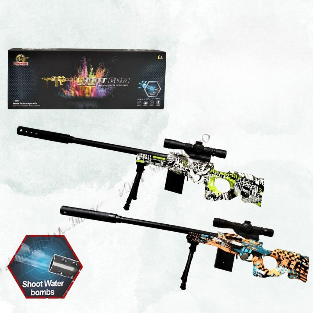 Children's Toy Sniper Shot Gun Awm Shoot Gun Water Gel Harga 99,567 rupiah*Gratis Ongkir