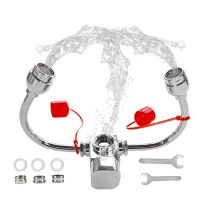 【TTONG Mall】Eye Wash Station Emergency Eyewash Stations Faucet Mounted for Sink Attachment -Eye Flush Unit Eye Wash Solution