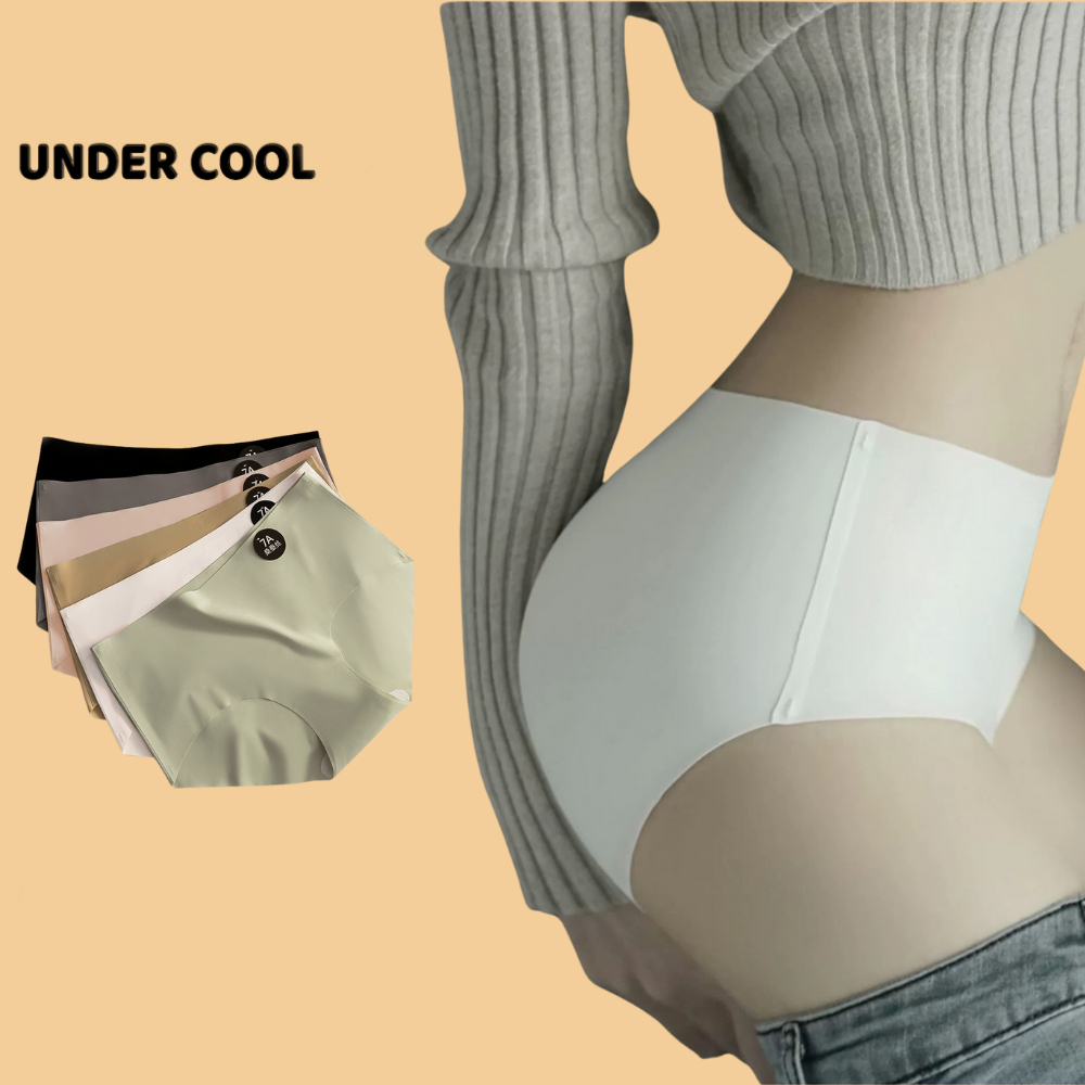  Quần Lót Nữ Đúc Su Trơn UNDERCOOL Tàng Hình Không Lộ Viền Cạp Trung 6 Màu 
