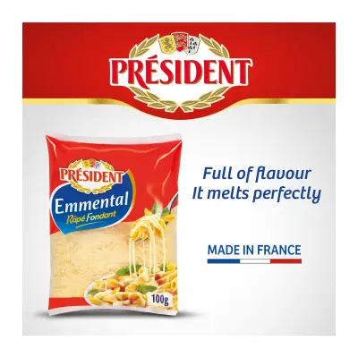 PRESIDENT Grated Emmental Cheese