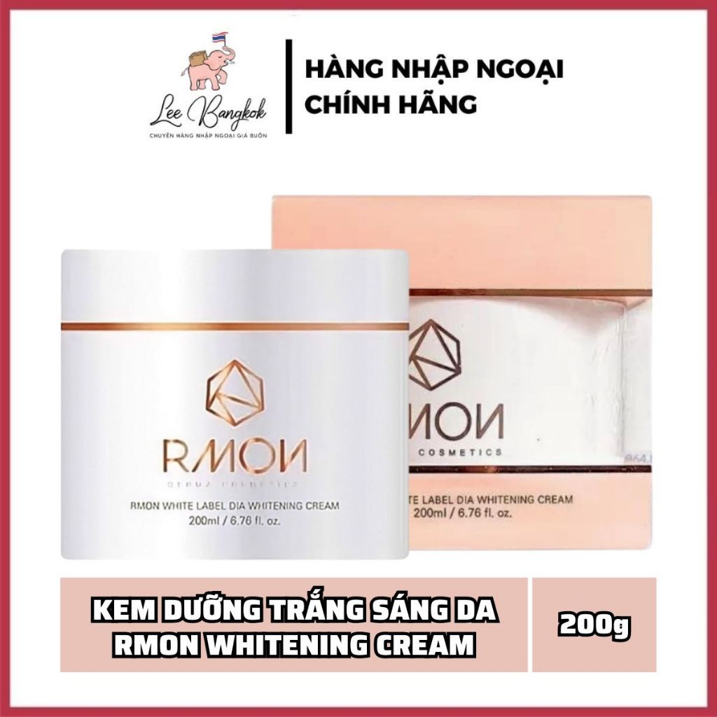 [CHÍNH HÃNG] Kem Dưỡng Trắng Sáng Da Body Tế Bào Gốc Rmon White Label Dia Whitening Cream 200ml Hàn Quốc