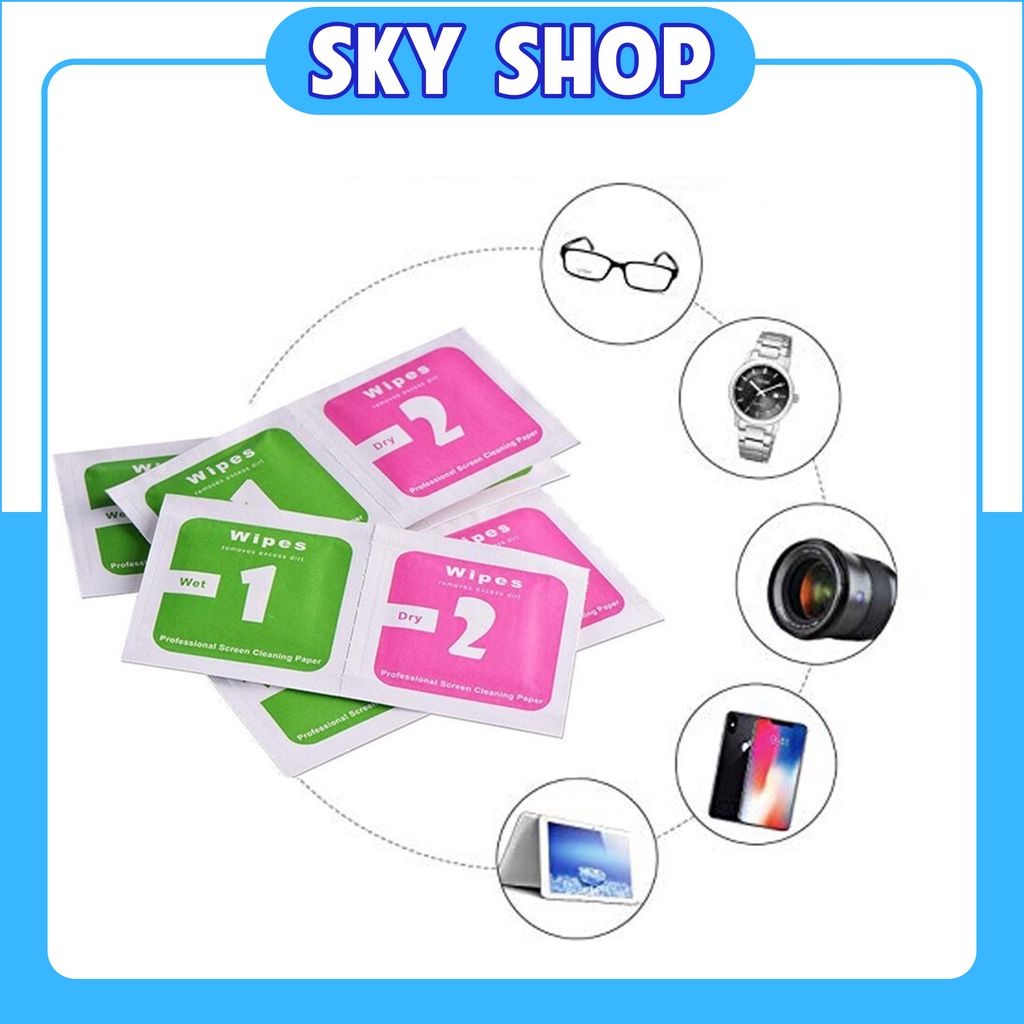 Giấy Lau 1 2 Cho Kính Cường Lực iphone 5/5s/6/6s/7/7plus/8/8plus/plus/x/xr/xs/11/12/pro/max