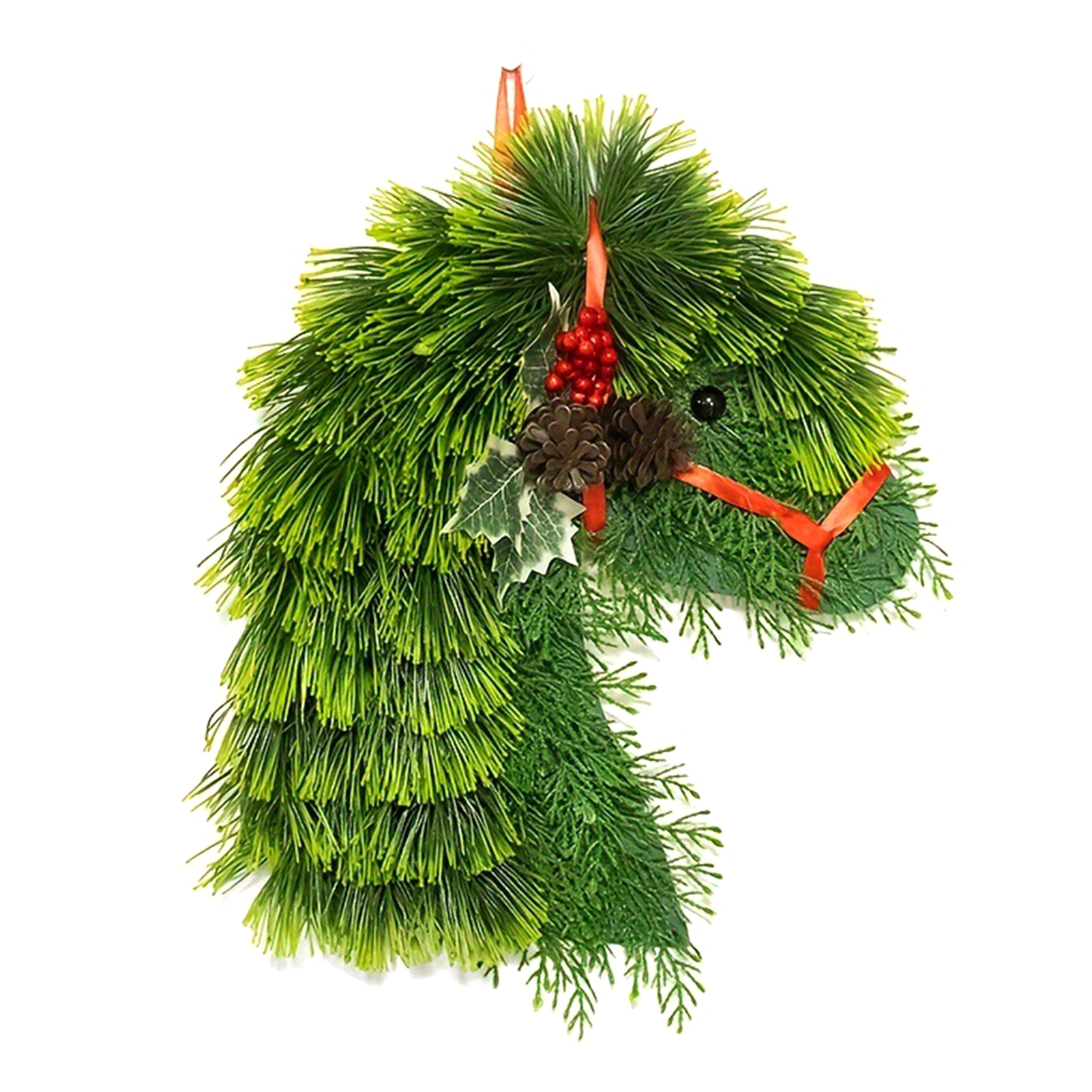 BDZL High-quality Christmas Wreath Festive Holiday Wreath Decoration Handmade Christmas Wreath with Pine Cones and Berries for Festive Home Decor Perfect for Doors Windows and Mantels