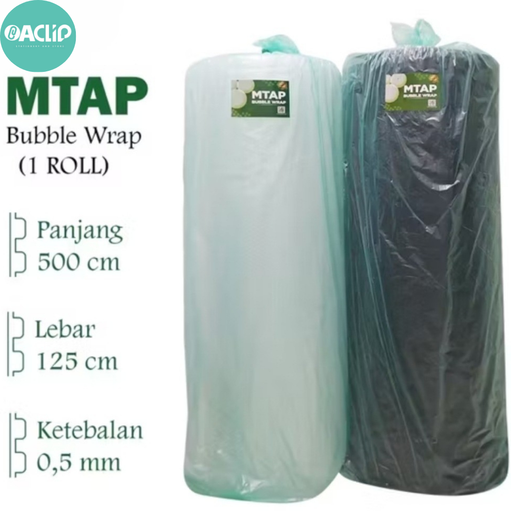 BUBBLE WRAP MTAP 125CM X 50M WARNA PUTIH