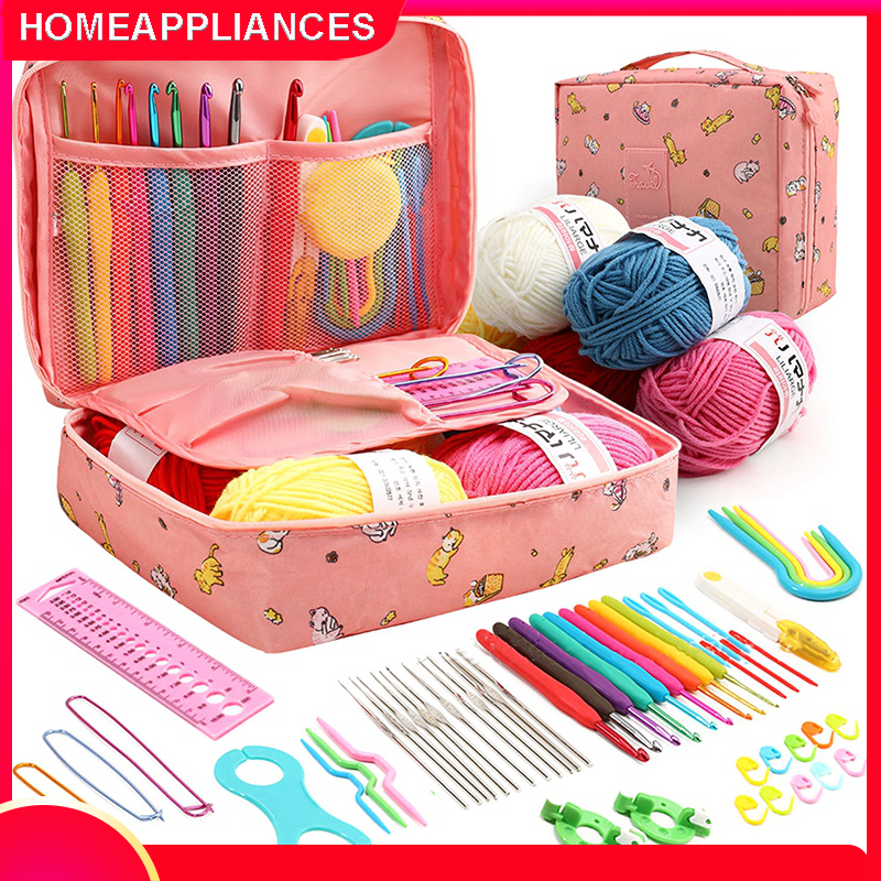 Bộ 59 Dụng Cụ Đan Móc Len Thủ Công Cho Người Mới Bắt Đầu