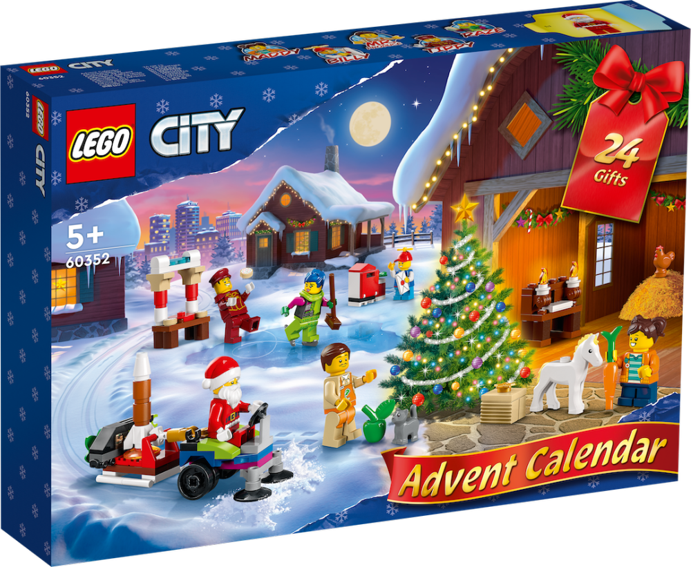 LEGO 60352 City Advent Calendar 5+ Đồ Chơi Lắp Ráp lego Hoàn toàn mới và chính hãng