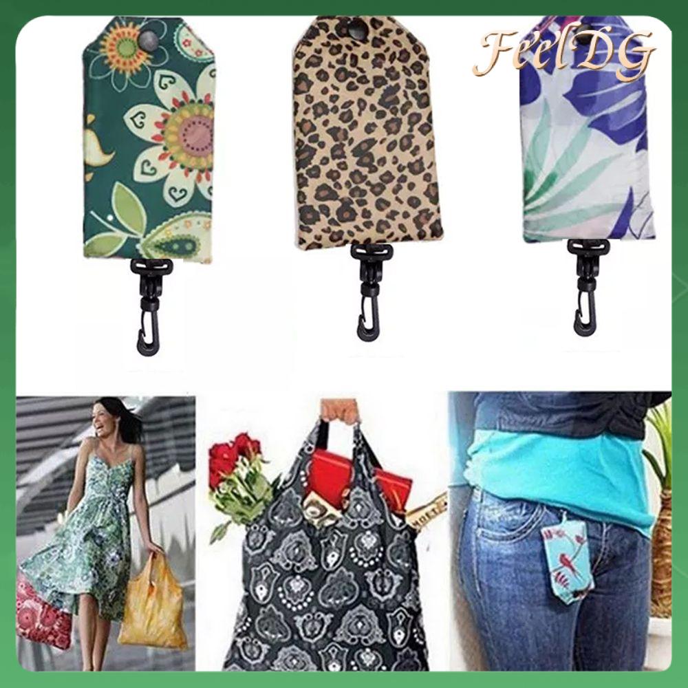 FEELDG Tote Có thể giặt Hàng tạp hóa Gói Nhiệm Vụ nặng Nề Sinh thái Túi Có thể gập lại Mua Sắm Túi Lớn Túi Xách Tái sử dụng