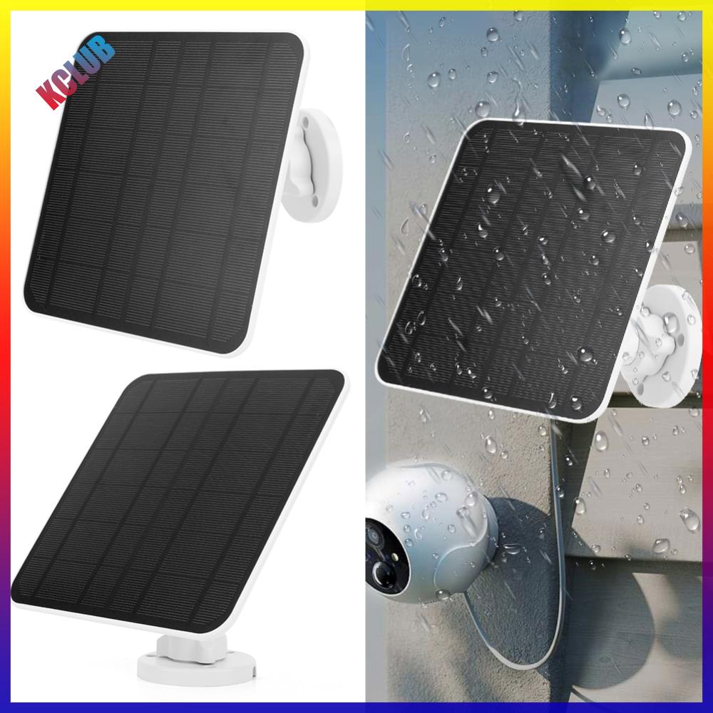 High-quality 5V 6W Solar Panel for EufyCam 3 3C Wireless Security Camera with Micro USB and USB-C ราคา 517 บาท*ส่งฟรี