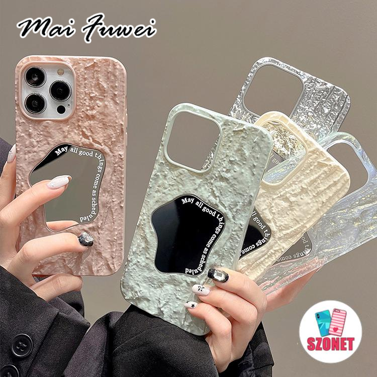 MAIFUWEI 3D กระจกกันกระแทกโทรศัพท์ซองหนังสำหรับ iPhone 15 14 13 12 11 PRO MAX 14 PLUS Case ราคา 57 บาท*ส่งฟรี