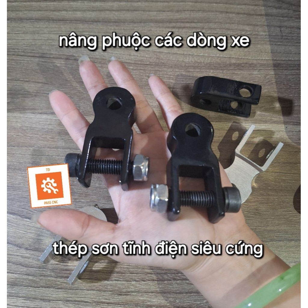 Pát Nâng phuộc xe máy xe điện Pát nâng phuộc 4.5cm( tặng kèm lục giác cường lực tán keo đầy đủ )