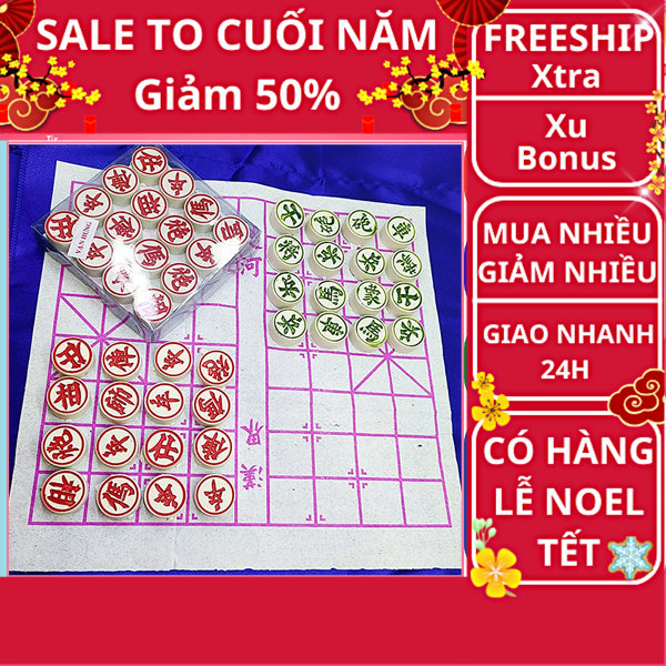 Bộ cờ tướng bằng nhựa, bộ cờ tướng nhỏ đẹp, cờ tướng mini siêu thú vị, bộ cờ tướng đẹp, đồ chơi trí tuệ, cờ tướng nhựa giá rẻ, trò chơi chiến thuật giải trí mùa dịch, board game Việt Nam , GiftLove