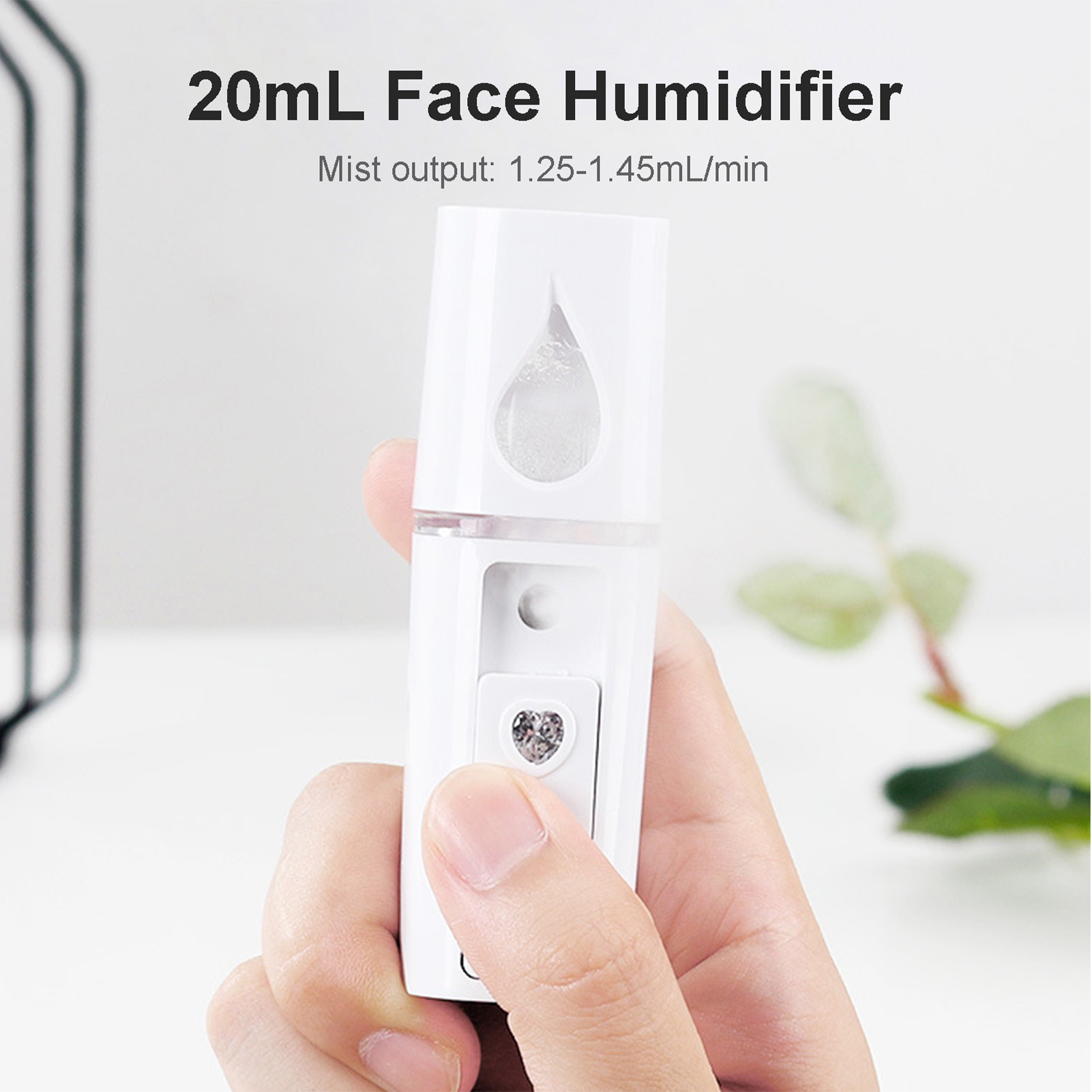 Mặt Mister 20ml Máy tạo độ ẩm cho mặt di động mát sương bình phun sương cho mặt dưỡng ẩm như ở Spa Hydrating bình xịt mặt có thể sạc qua USB sương tiện dụng phun