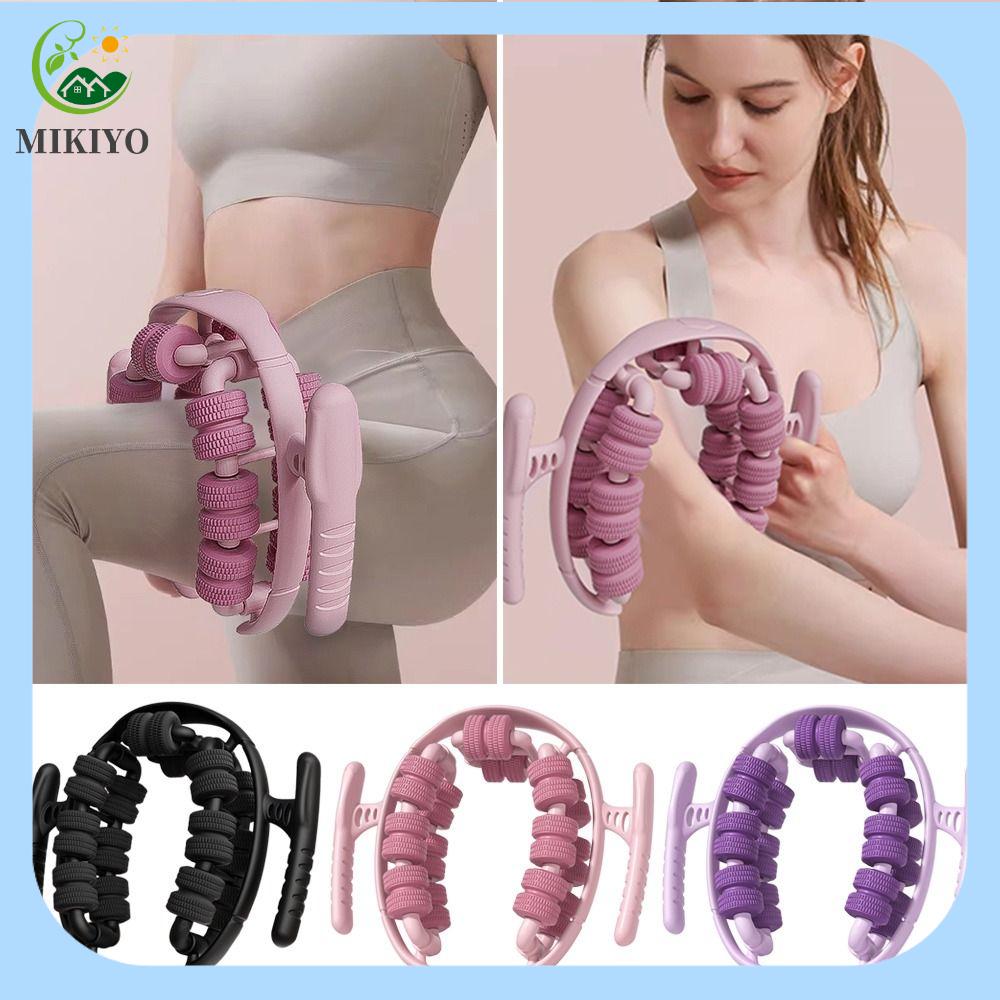 MIKIYO FASHION 28 bánh xe Máy mát xa chân Giảm đau Màu sắc đồng nhất Con lăn giảm béo cơ thể nhất Con lăn massage Công cụ thư giãn Yoga