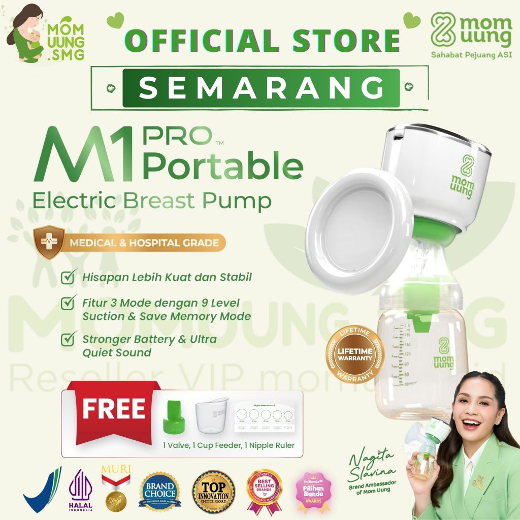 MOM UUNG MOMUUNG BREAST PUMP - Super Silent Digital LED Smooth Guarantee 2 Year