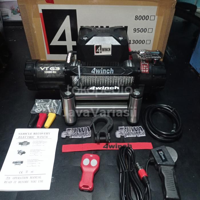 PROMO WINCH 4WINCH 13000LBS 5,9TON 12VOLT - GO TRACKING01 Harga 7,510,000 rupiah*Gratis Ongkir