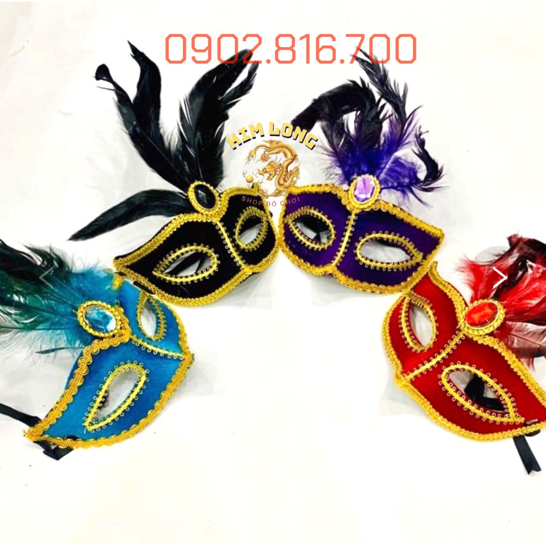 Mặt nạ hoá trang phủ nhung cho bé gái phụ kiện trang phục hóa trang Halloween
