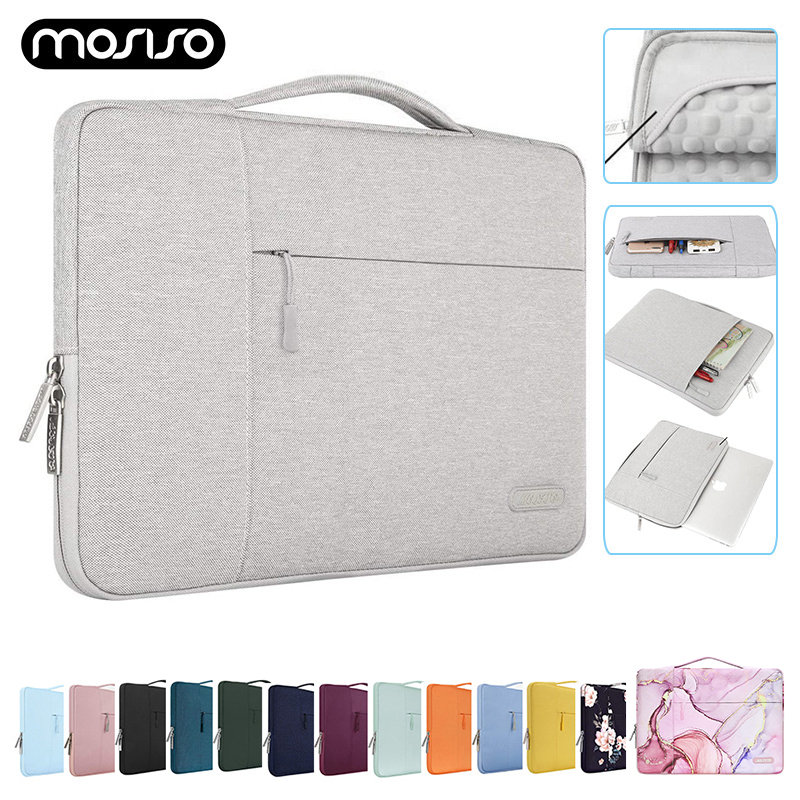 【Trusted】 Laptop Bag for Macbook Air Pro 13 15 11.6 13.3 14 16 17.3 inch Waterproof Notebook Sleeve Shoulder Handbag Briefcase Cover Case