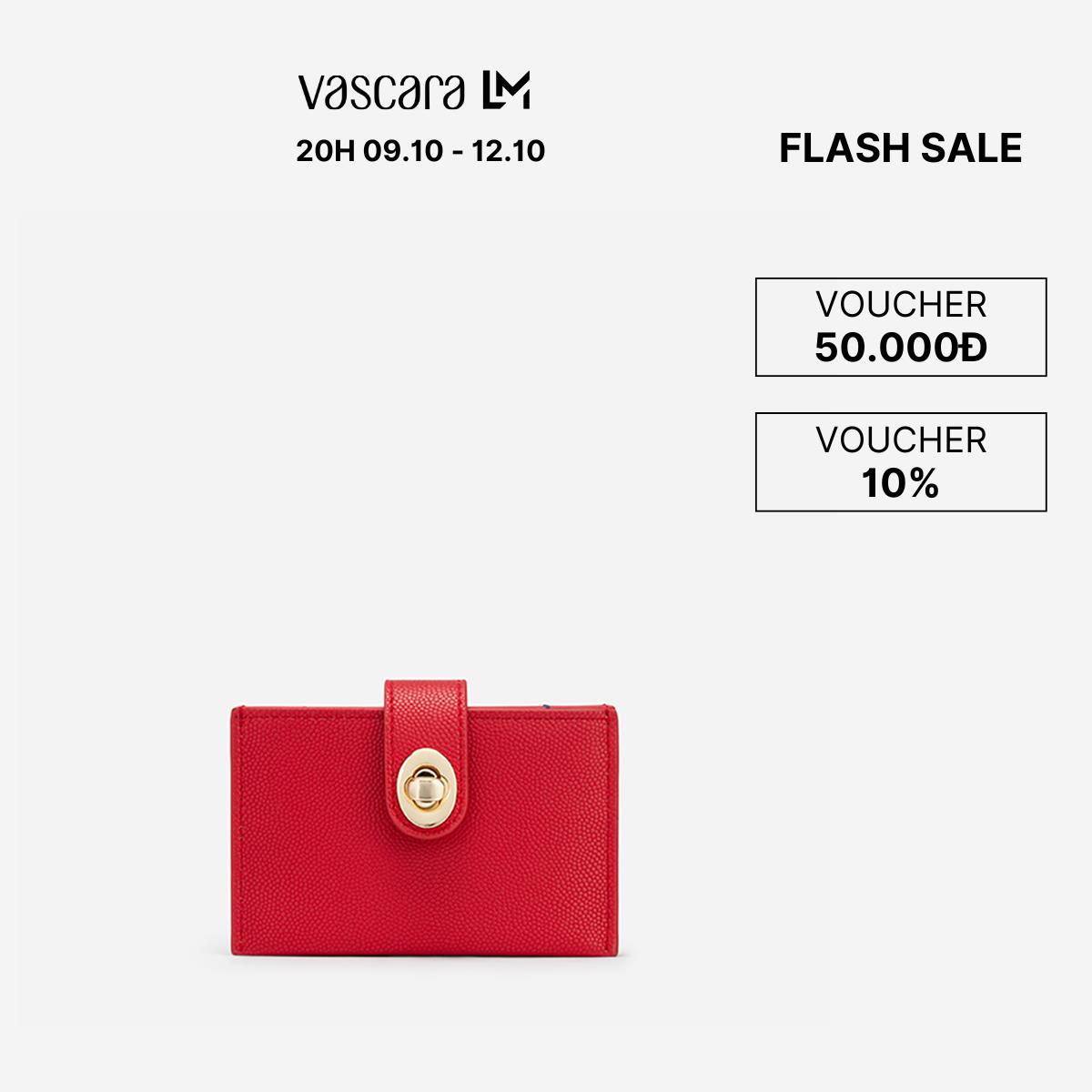 [Flash Sale 20H - 24H | 09.10] Vascara Ví Mini Nhiều Ngăn Phối Khóa Kim Loại - WAL 0246