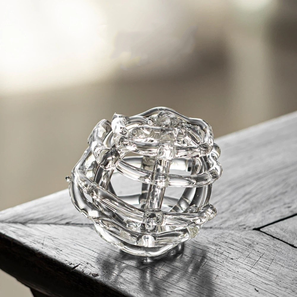 OKDEALS01 Zen-Inspired Design Glass Ball Vase Minimalist Unique Hydroponic Flower Vase Creative Transparent Decoration Vase Home Decor