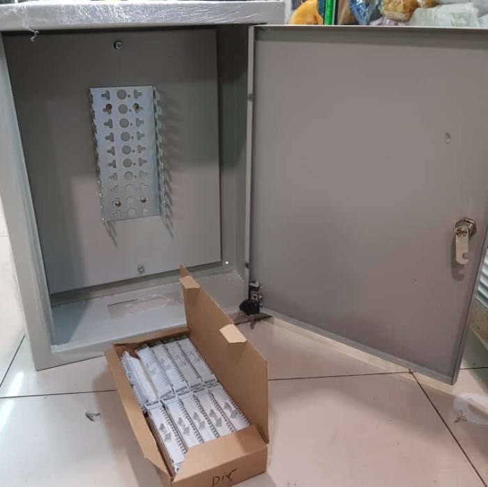 BOX MDF TELEPON 100PAIR - TERMINAL BOX TELEPON 100 PAIR + LSA + FRAME- Shelishop13 Harga 650,000 rupiah*Gratis Ongkir