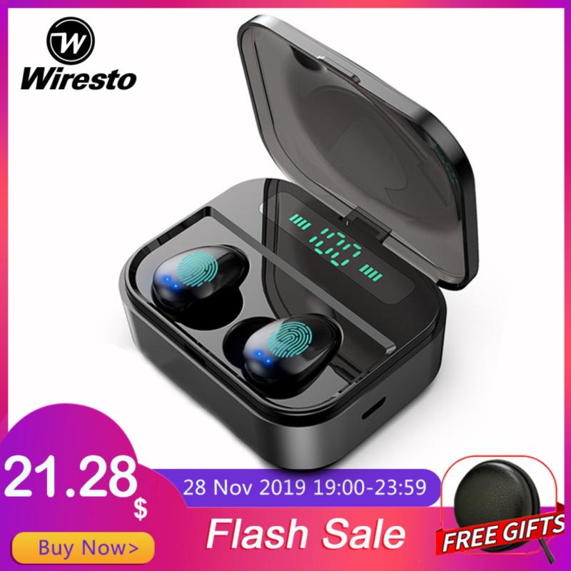wiresto true wireless earbuds mini bluetooth 5.0