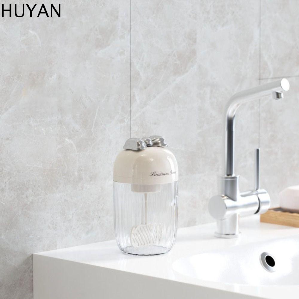 HUYAN ไฟฟ้า เครื่องทำฟองนมสำหรับผิวหน้า แบบพกพา ซักได้ เครื่องทำฟองไฟฟ้า ถ้วยโฟม ทนทาน ขวดโฟมล้างหน้าแบบพกพา ของใช้ในห้องน้ำ ราคา 200 บาท*ส่งฟรี